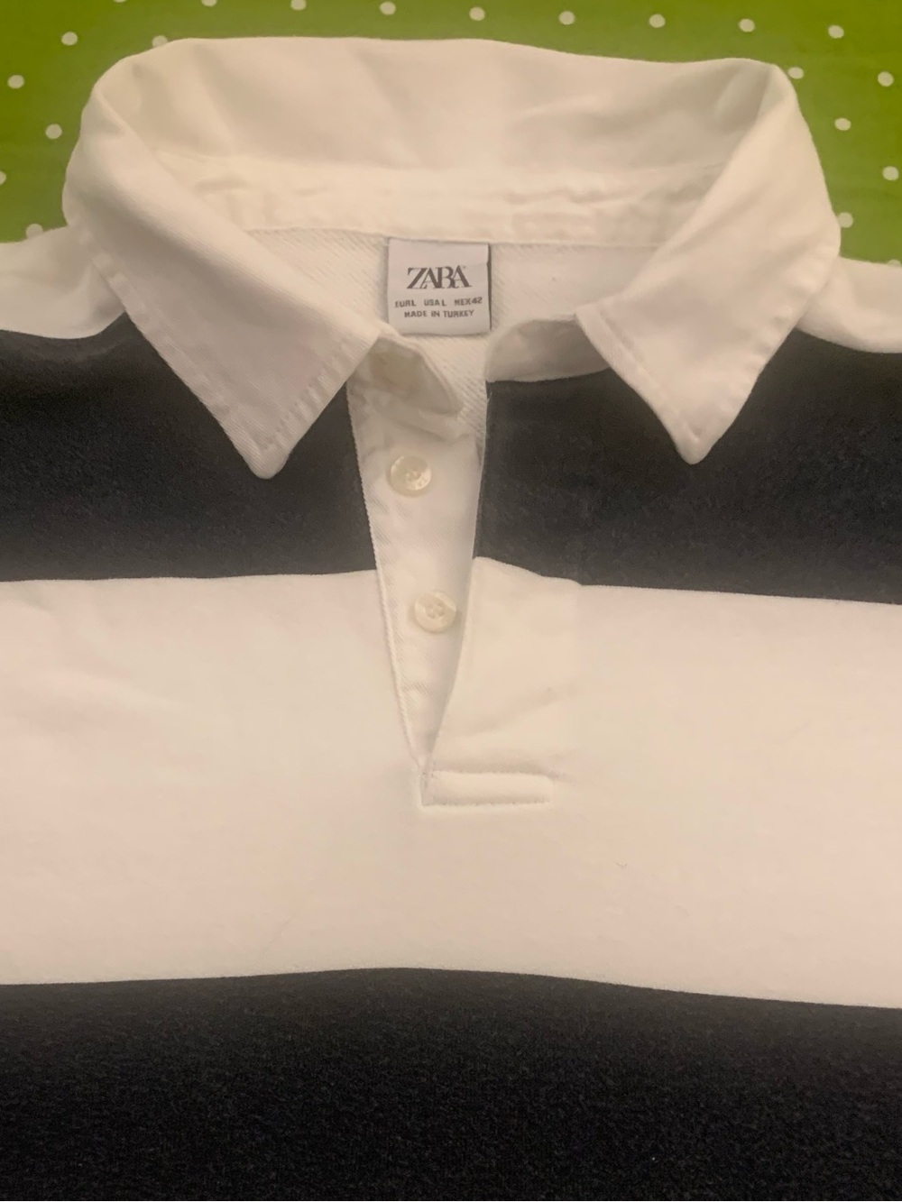 ZARA LS 100% Cotton Rugby Shirt